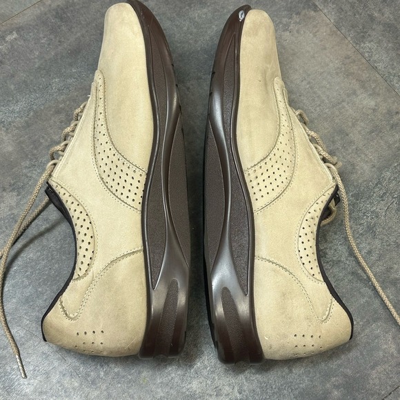 SAS Women's 11 Walk Easy Lace Up Suede Leather Sneakers Walking Shoes Orthotic - Picture 9 of 13